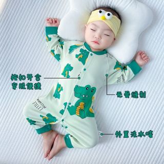 百亿补贴：婴儿连体衣春夏季纯棉空调服初生男女宝宝秋冬新生儿衣服网红超萌