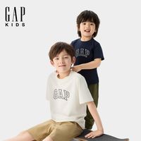 百亿补贴：Gap 男女大小童2026春季新款logo纯棉基础款短袖T恤上衣儿童装