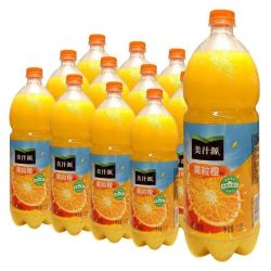 可口可乐 美汁源果粒橙1.25L*6/12瓶果汁饮料橙汁饮料家宴聚餐大瓶畅饮装
