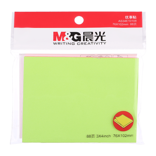 M&G 晨光 YS-62 荧光便利贴 76*102mm 混色 88张