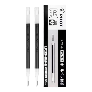 百乐 日本PILOT百乐笔芯juice up果汁笔替芯8EF0.5中性笔刷题速干考试 黑色10支/盒