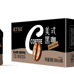 豆丁日记 黑咖啡0糖0卡0脂提高代谢开盖即饮300ml咖啡豆瓶装精选
