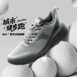 361° 男运动鞋秋季新款网面透气轻便跑鞋软底减震通勤鞋跑步鞋
