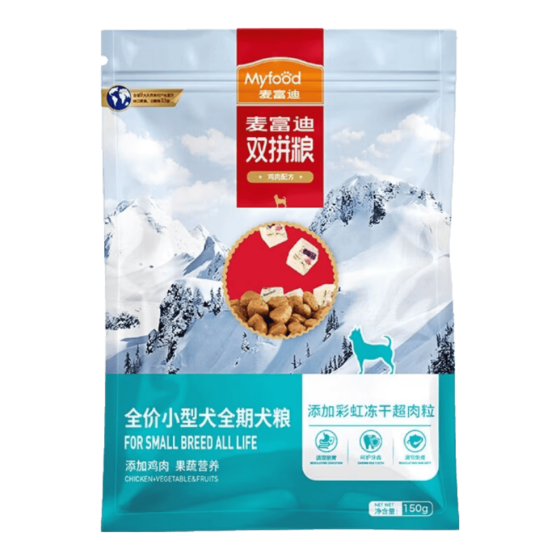麦富迪 超肉粒冻干双拼全期犬粮 450g