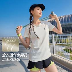 骆驼 速干运动t恤女春夏薄款吸汗透气网球服跑步运动上衣