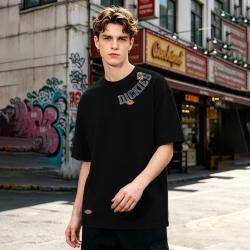 Dickies 男士短袖T恤秋季美式垂顺休闲潮流印花简约时尚套头圆领上衣宽松