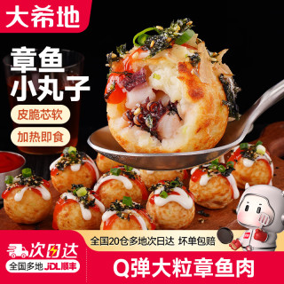 大希地 章鱼烧日料小吃 章鱼小丸子 500g *1袋（20颗）