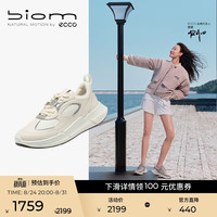 ecco BIOM 2.2女鞋 轻盈软底缓震跑步运动鞋 健步830903 冰白色37