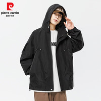 皮尔·卡丹 冲锋夹克外套 黑色 XL