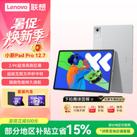 联想 小新Pad Pro 12.7 2025款 2.9K高刷全面屏 霜雪银 8GB+128GB 平板电脑+皮套膜套装