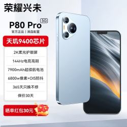 荣耀兴未 手机P80 Pro新款旗舰上市天玑9400 1TB大内存 144Hz高刷大屏 7900大电池超长续航游戏