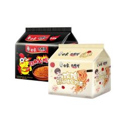 白象 大辣娇火鸡面 奶油咸蛋黄干拌面 经典组合10袋装 方便面
