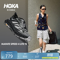 HOKA ONE ONEHOKA ONE ONE男女款冬季运动鞋MAFATE SPEED 4 LITE户外 黑色/白色-反光快速系带款 42