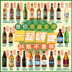击倒巨人 全球德国24瓶精酿啤酒组合白啤果啤1664林德迷失海罗斯福啤酒整箱