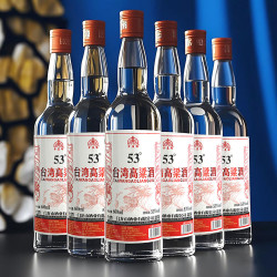 金厦缘 台湾高粱酒金门纯粮食口粮酒浓香型高度白酒53度600ml