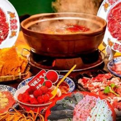 火锅3人餐｜肥牛+紫苏牛肉（含6荤4素饮品）