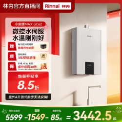 林内 官方直营｜林内燃气热水器GC62小蛮腰MAX 0.5℃水伺服变频恒温