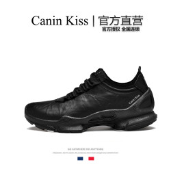 法国Canin Kiss户外徒步鞋男款秋季皮革越野跑步鞋轻盈真皮运动鞋