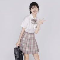心脏地震樱奈春时格裙jk原创日系粉色少女春夏甜美制服学生半身裙