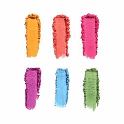 NYX PROFESSIONAL MAKEUP 六色眼影盘 便携旅行装 哑光珠光混合 全色调妆容 轻便易携 7.2g