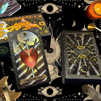 正版金箔塔罗牌高颜值防水典藏款适合新手维特Tarot经典维塔卡罗