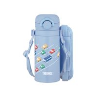[Thermos 膳魔师] JPF-350 磅儿童便携马克杯,350 毫升,浅蓝色,可拆卸肩带,含肩垫,适用于儿童、幼儿园或学校