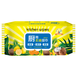 爱肤佳 厨房湿巾 50片*3包 加厚加大（大尺寸200*180mm）