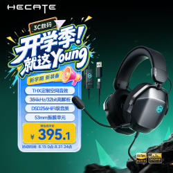 漫步者 G5 MAX声卡版 THX音效 宇宙灰 Type-C接口 头戴式有线耳机