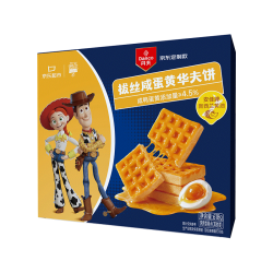 丹夫 迪士尼玩具总动员联名 拔丝咸蛋黄华夫饼 618g