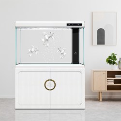 迪顺鱼缸2026新款客厅大型底滤超白水族箱智能生态造景缸落地家用
