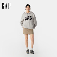 Gap 男女装春季款贴布绣logo连帽衫卫衣经典