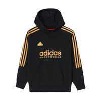 adidas 秋冬季男大童经典抓绒保暖运动休闲宽松连帽卫衣套头衫