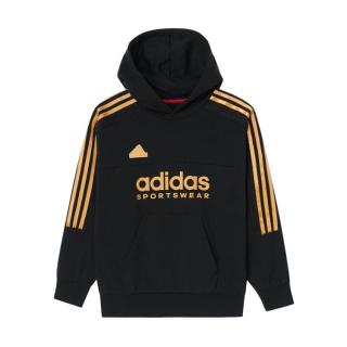 adidas 秋冬季男大童经典抓绒保暖运动休闲宽松连帽卫衣套头衫