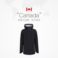 CANADA GOOSE 连帽徽章中长款风衣