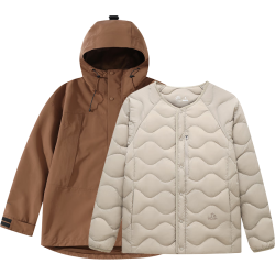 伯希和 山海系列 鹅绒内胆防水 栗棕色 M 冲锋衣
