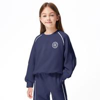 ELLE kids 秋冬儿童圆领套头卫衣男女童棉质保暖运动上衣
