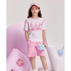 Paw in Paw Paw in  Paw 一家三口套装夏季撞色运动短袖套装跑步