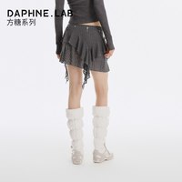 DAPHNE LAB DAPHNELAB 方糖长筒束口雪地靴2026秋冬毛毛鞋防滑加绒雪地鞋雪靴