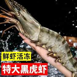 九英里 黑虎虾2斤装1000g 20/30
