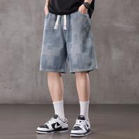 Dickies 夏季复古男式牛仔裤式时尚潮流短裤系绳五分运动百搭直筒裤子男
