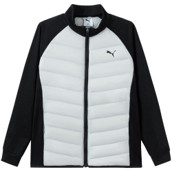 PUMA 轻薄保暖拼接设计 黑灰色调00392 170 儿童羽绒服