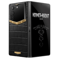 VERTU ALPHAFOLD AI智能体 16GB+1TB 镶金2玄铁黑鳄鱼皮 折叠屏手机