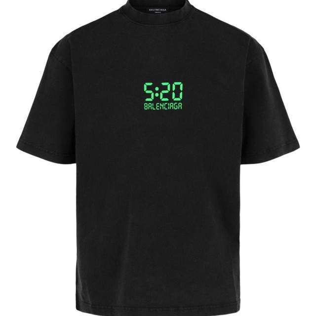 BALENCIAGA 5:20 徽标T恤 男士短袖