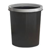 本迪 黑色压圈 15L 垃圾桶