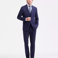 DKNY 唐可娜儿 男士现代修身马甲嵌套西服套装
