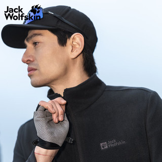 Jack Wolfskin 狼爪 TAUNUS男款抓绒衣 黑色 3XL