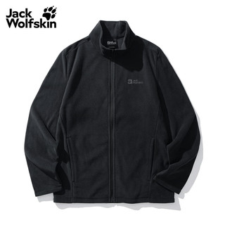 Jack Wolfskin 狼爪 TAUNUS男款抓绒衣 黑色 3XL