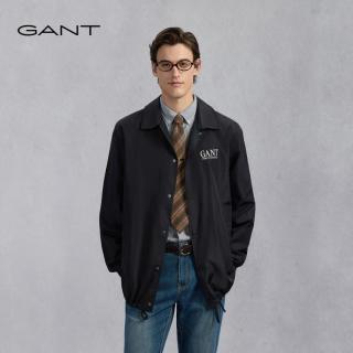 GANT 春季男士户外运动外套休闲百搭轻薄舒适翻领阻风夹克衫