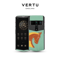 VERTU 威图纬图AGENT Q奢品AI智能体手机旗舰高端奢华礼品 三彩马蓝色小牛皮 16GB+1TB