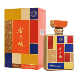 金六福 兼香型白酒 礼赠口粮酒 50.8度 500mL 1瓶 单支装